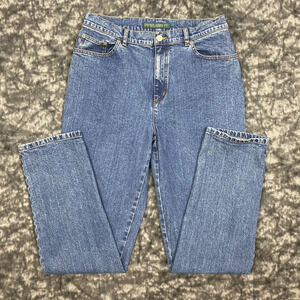 Lauren Jeans Co. Ralph Lauren Premium Womens Size 10 Jeans Light Classic Denim